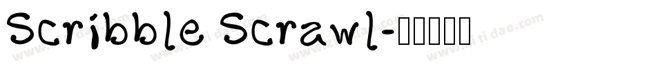 Scribble Scrawl字体转换